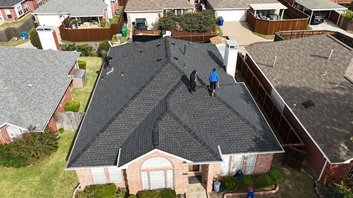 Slate & Tile Roof Repair work in progress on a Elsmere property